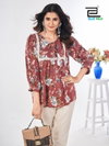 Cappuccino Vol 3 By Blue Hills Rayon Printed Ladies Top Wholesale Shop In Surat